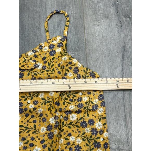 NWT ModCloth Womens Floral Spruced Up Summer Sleeveless V-Neck Yellow Tank Small - Picture 9 of 10